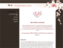 Tablet Screenshot of fromthehandsofpam.com